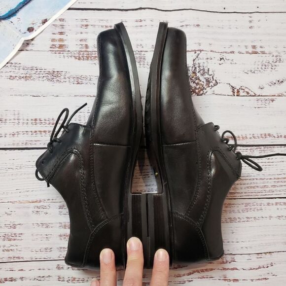 DOCKERS genuine leather men's dress laced  shoes size 8.5W - Picture 7 of 16